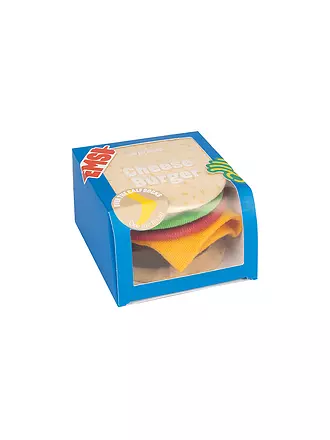 EAT MY SOCKS | Socken 36-45 CHEESEBURGER rotgelbgruen | 